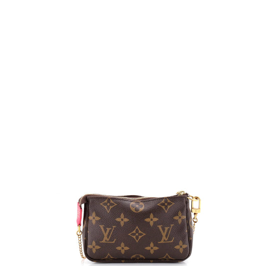 Louis Vuitton, Pochette Accessories Limited Edition Christmas Animation Monogram Canvas Mini, Pre-Loved Condition