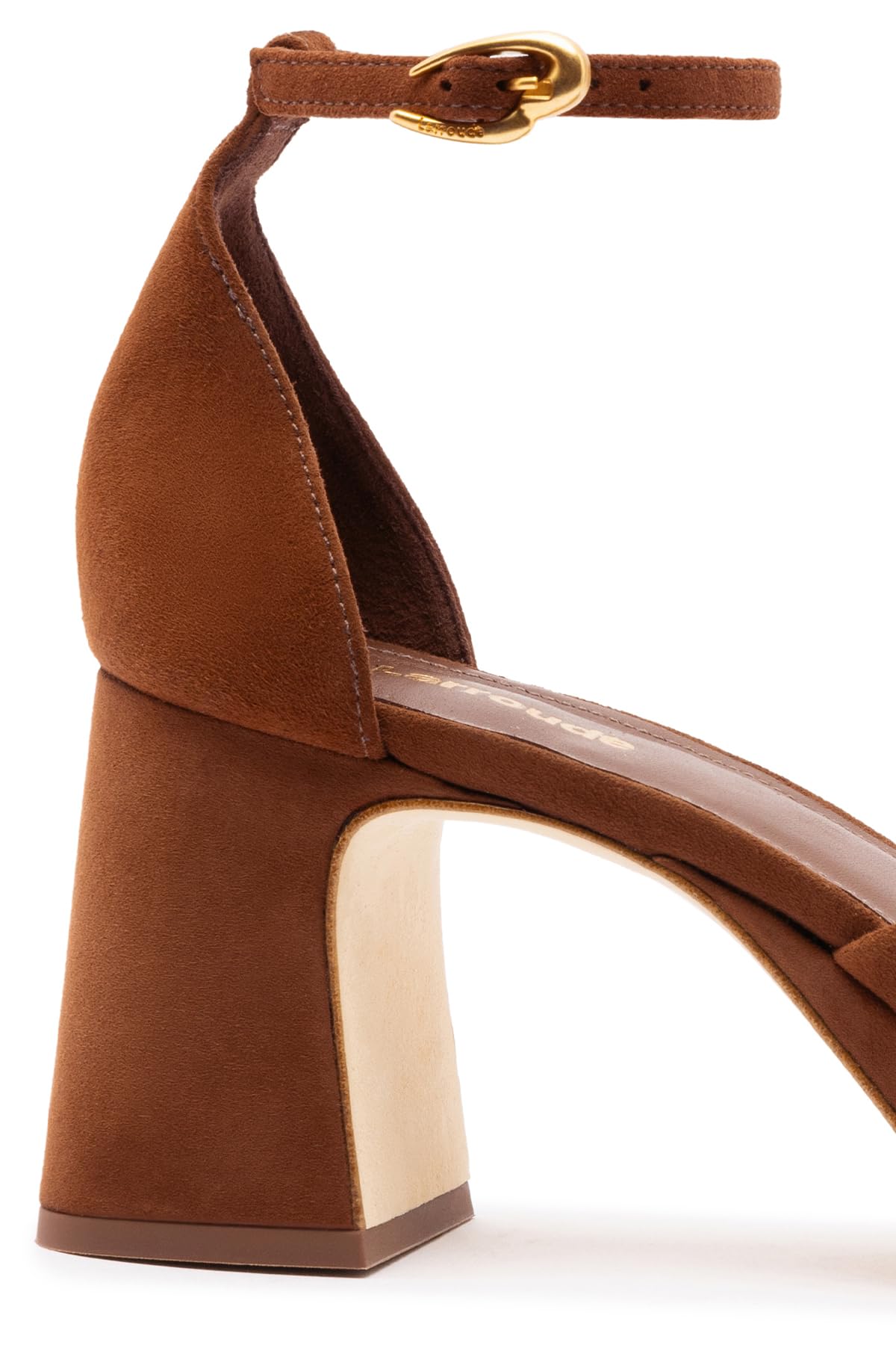 Larroudé, Ari Verona Low Pump In Burnt Umber Suede