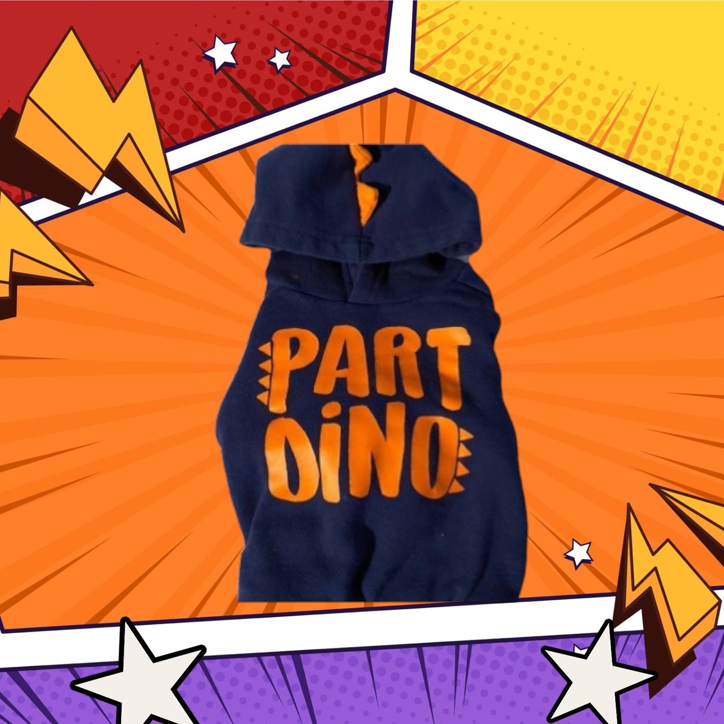 This Carter's hoodie sweatshirt is the perfect choice for kids who love dinosaurs