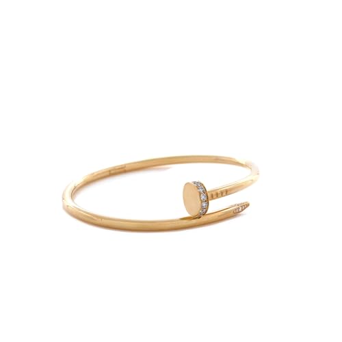 Cartier, Juste un Clou Bracelet 18K Yellow Gold with Diamonds Classic