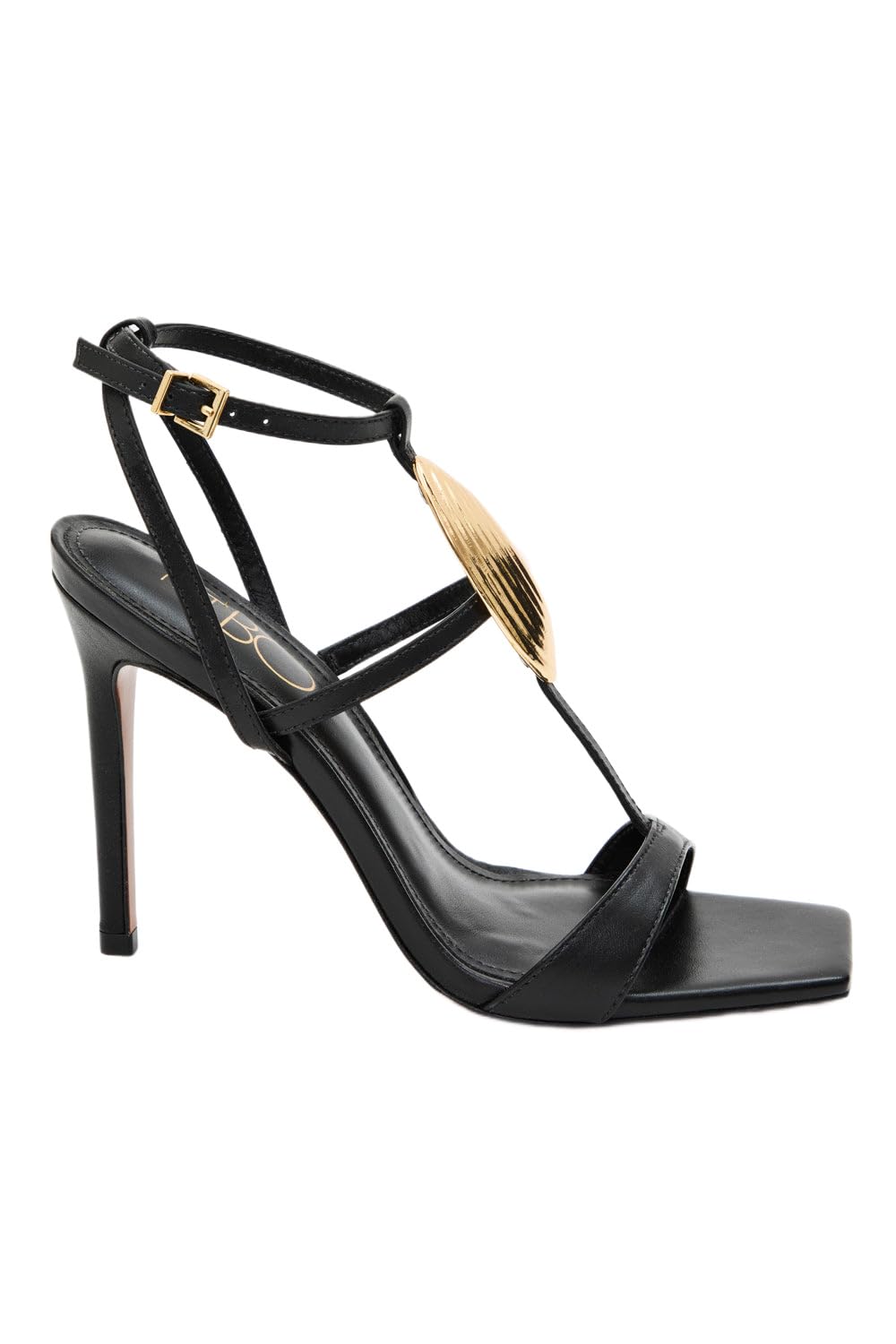 PATBO, Zuzu Sandal, Square Open Toe, High Heel - Black