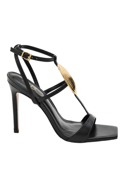 PATBO, Zuzu Sandal, Square Open Toe, High Heel - Black
