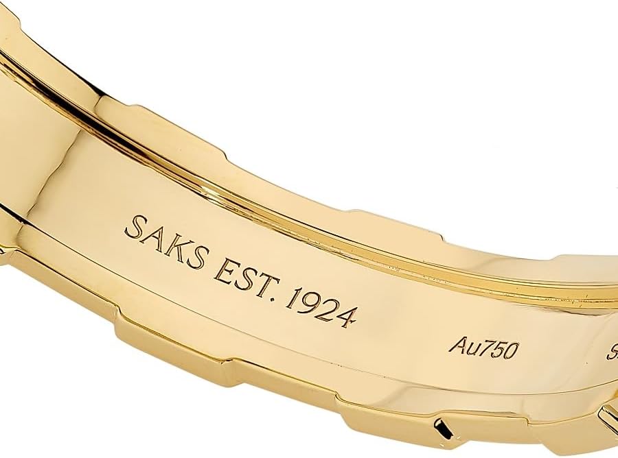 SAKS EST. 1924, Helix Infinite Large Bangle 18K Yellow Gold