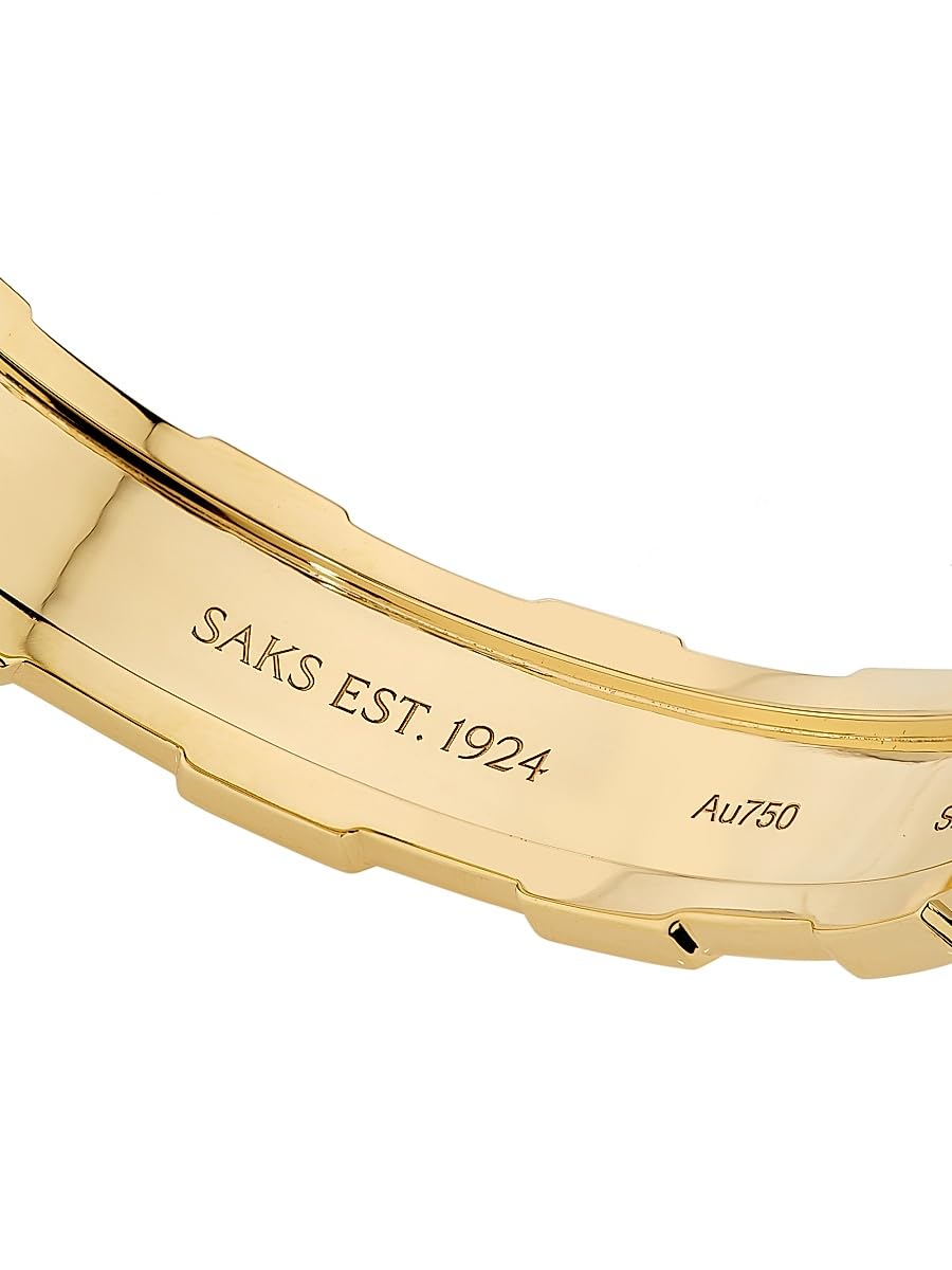 SAKS EST. 1924, Helix Infinite Large Bangle 18K Yellow Gold