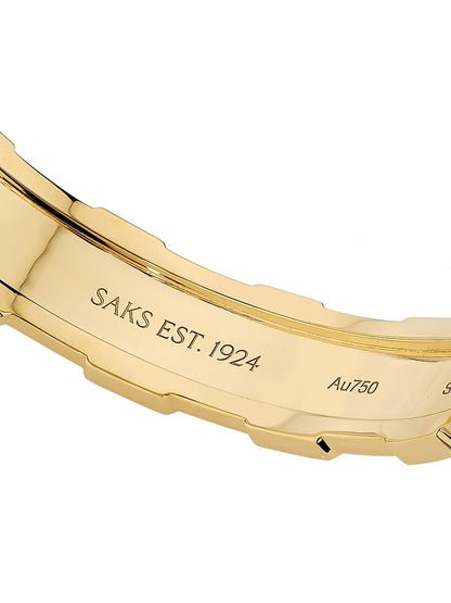 SAKS EST. 1924, Helix Infinite Large Bangle 18K Yellow Gold