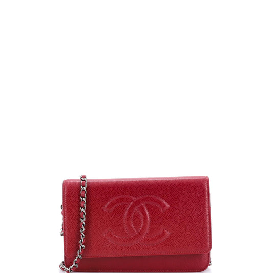 Chanel, Timeless Wallet on Chain Caviar, Pre-Loved Condition