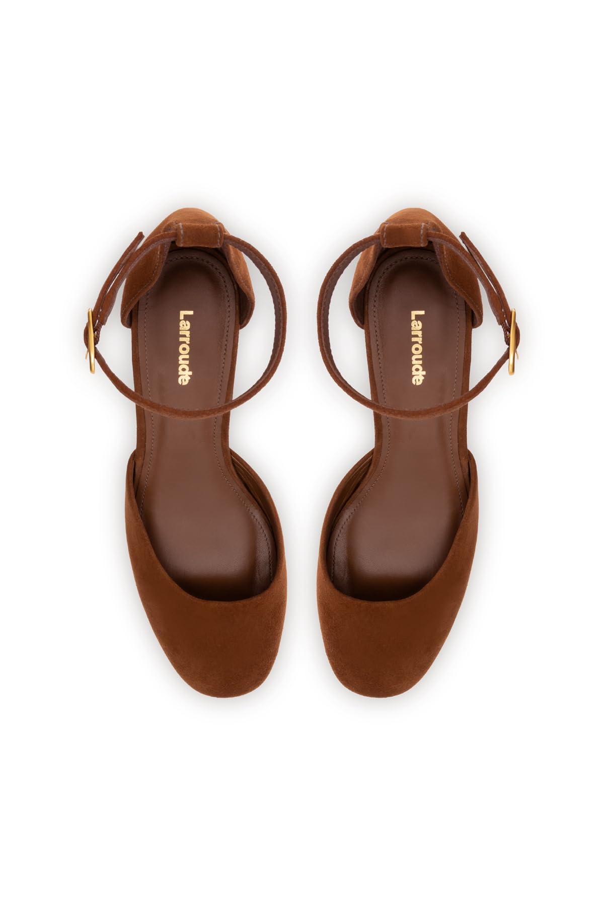 Larroudé, Ari Verona Low Pump In Burnt Umber Suede