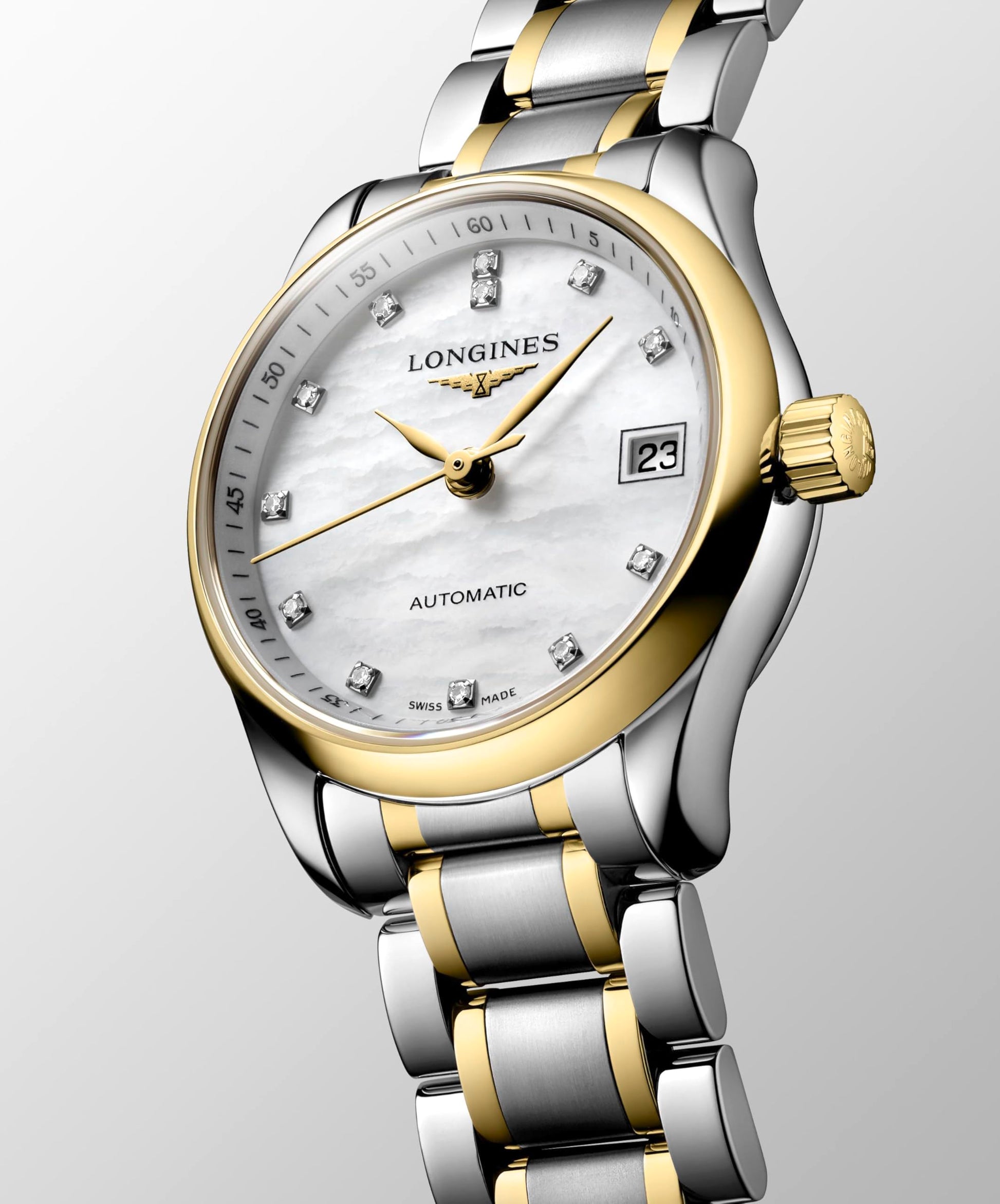 LONGINES Master Collection Automatic Watch, White Mother Of-Pearl