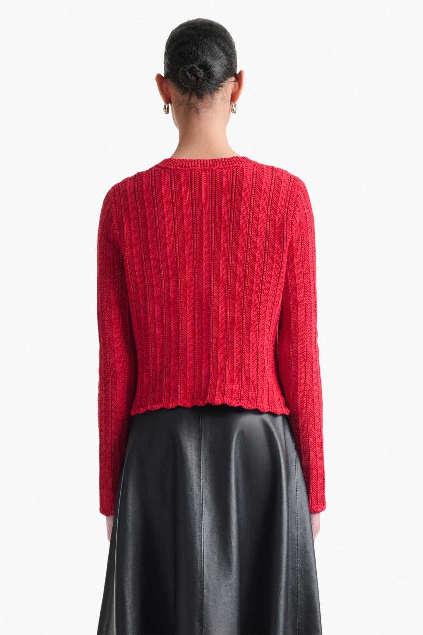 Altuzarra, Mariette Sweater Knitted from Cotton with a Ripple Stitch Finish