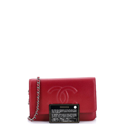 Chanel, Timeless Wallet on Chain Caviar, Pre-Loved Condition