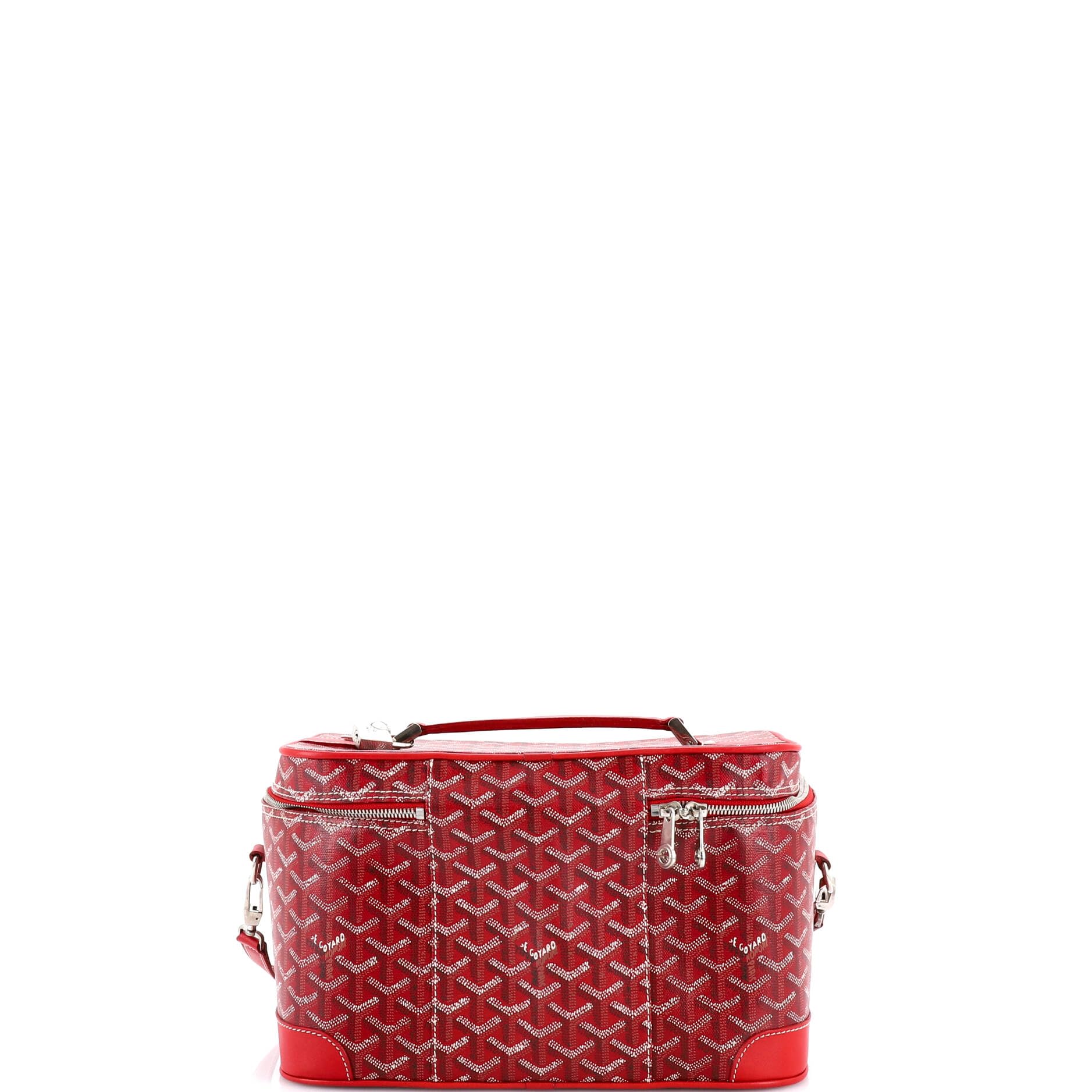 Goyard, Convertible Cosmetic Train Case Coated Canvas, Pre-Loved Condition