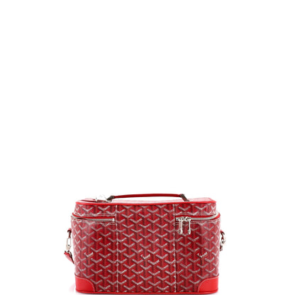 Goyard, Convertible Cosmetic Train Case Coated Canvas, Pre-Loved Condition