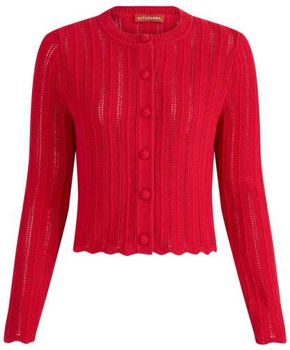 Altuzarra, Mariette Sweater Knitted from Cotton with a Ripple Stitch Finish
