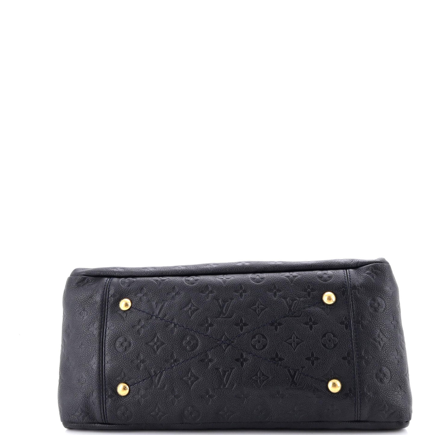 Louis Vuitton, Pre-Loved Artsy Handbag Monogram Empreinte Leather MM, Black