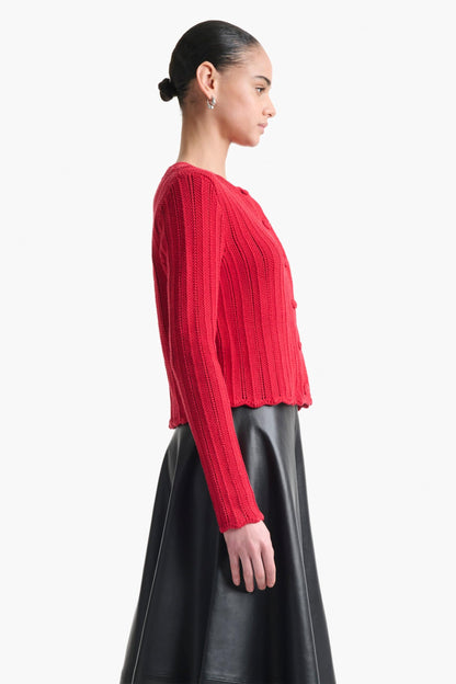 Altuzarra, Mariette Sweater Knitted from Cotton with a Ripple Stitch Finish