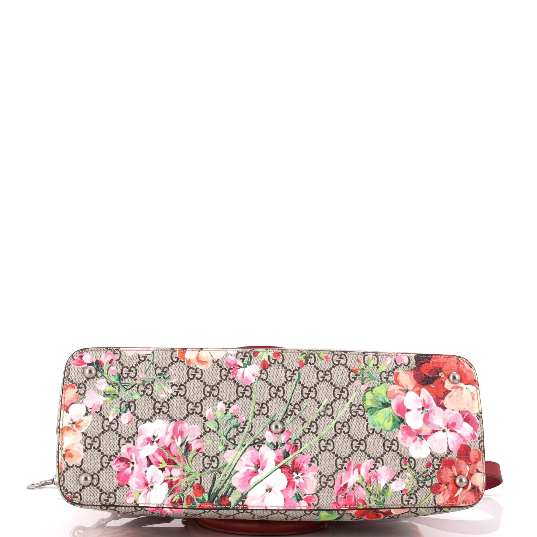 Gucci, Linea A Convertible Tote Blooms Print GG Coated Canvas Medium, Pre-Loved Condition