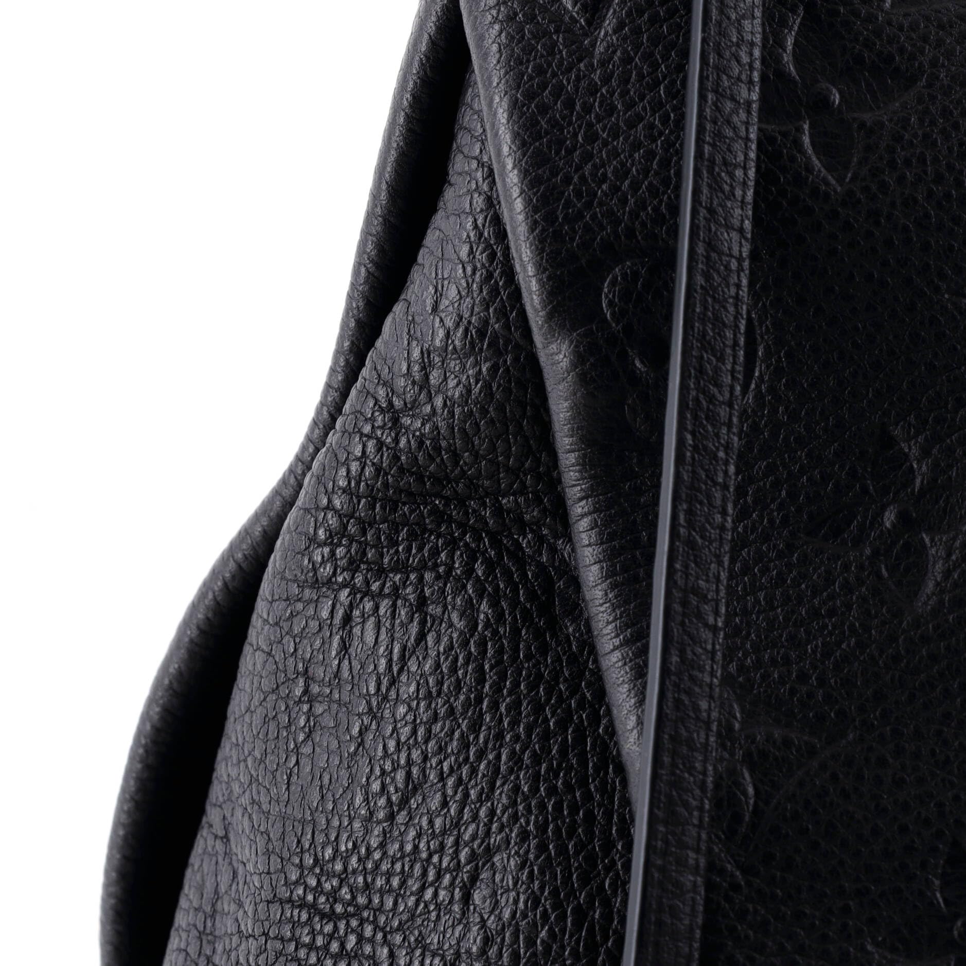 Louis Vuitton, Pre-Loved Artsy Handbag Monogram Empreinte Leather MM, Black