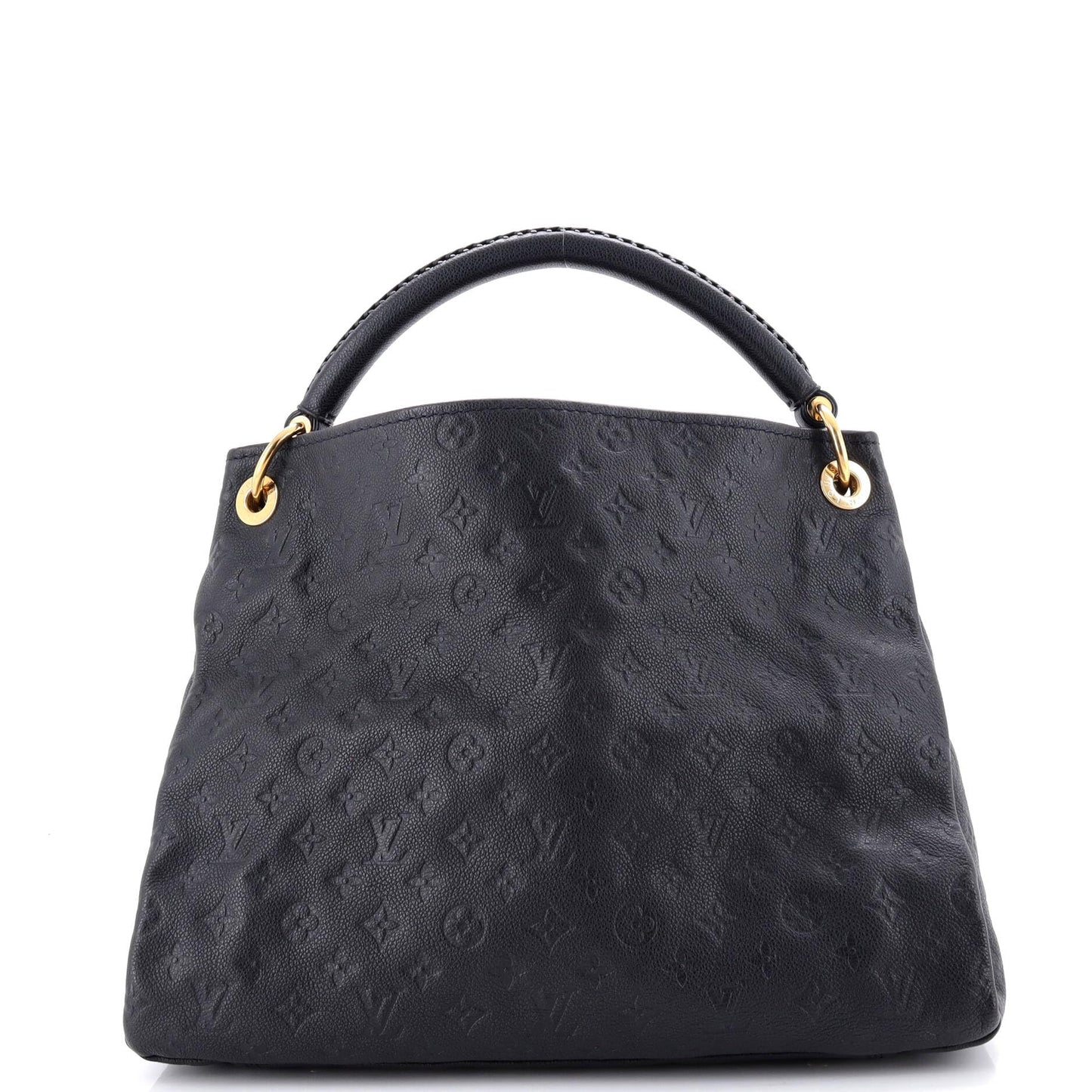 Louis Vuitton, Pre-Loved Artsy Handbag Monogram Empreinte Leather MM, Black