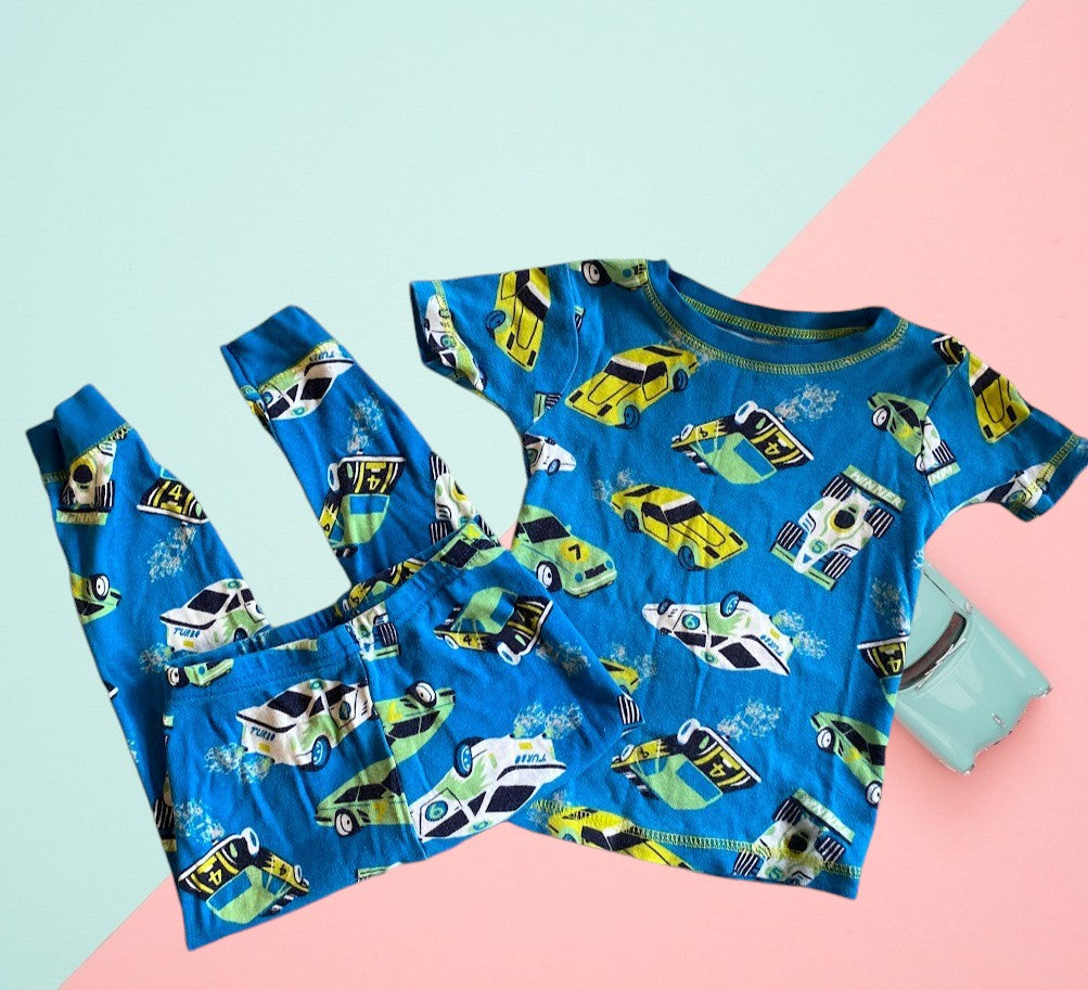 Get your little guy ready for a comfortable night's sleep with Carter's Just One You cotton sleepwear set