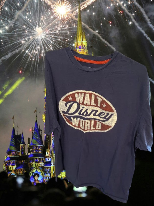 Experience the magic of Disney with this expertly crafted men's authentic quality graphic tee