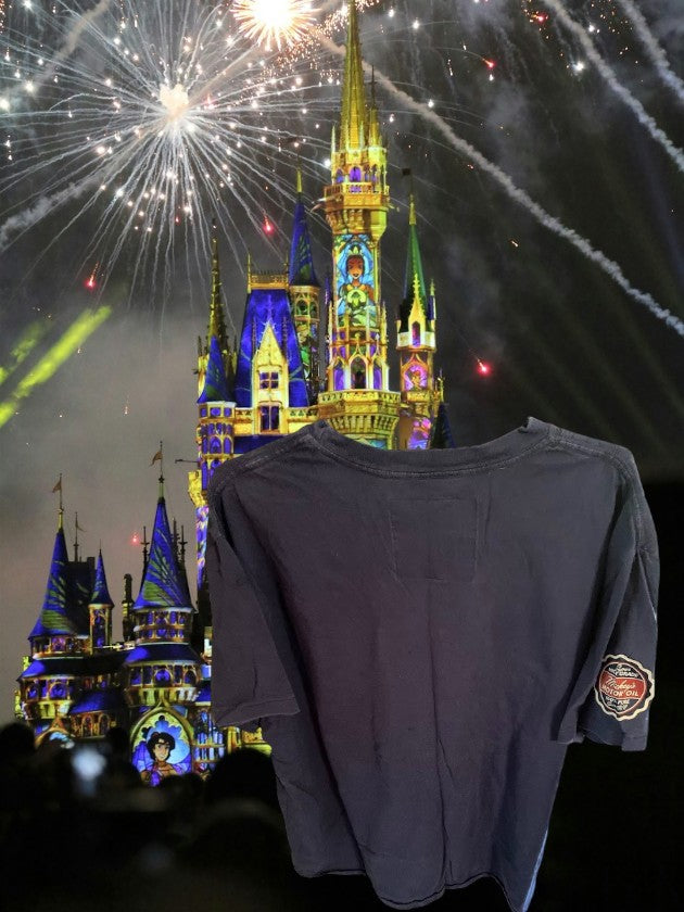 Experience the magic of Disney with this expertly crafted men's authentic quality graphic tee