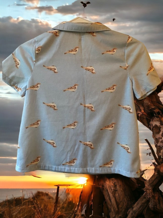 GapKids sleep shirt has a charming bird pattern and adds a touch of whimsy to this must-have top