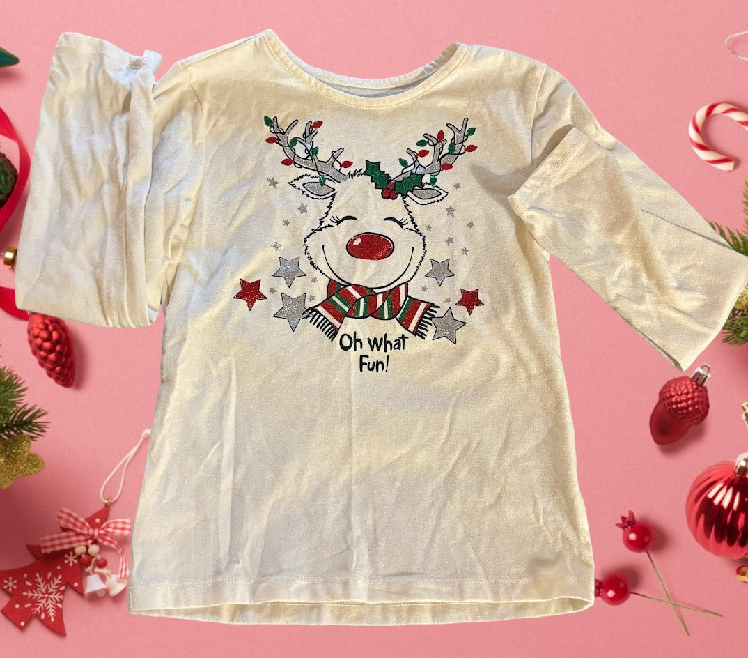 Get ready for the holiday season with our Holiday Time girl's graphic long sleeve tee