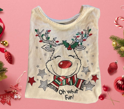 Get ready for the holiday season with our Holiday Time girl's graphic long sleeve tee