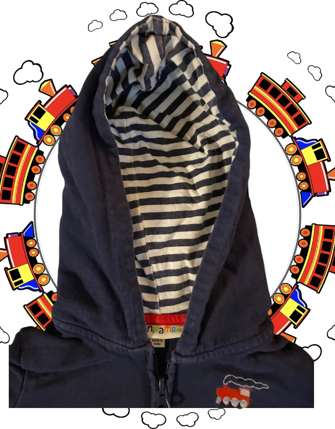 This MiniBamba Cotton Stripe Hooded Sweatshirt is perfect for your little adventurer