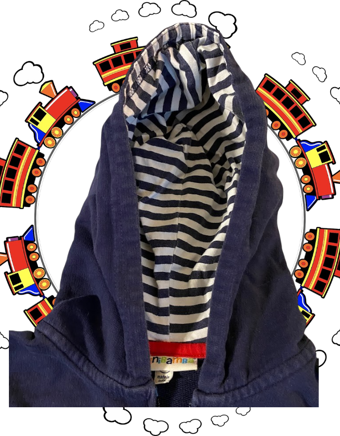 This MiniBamba Cotton Stripe Hooded Sweatshirt is perfect for your little adventurer