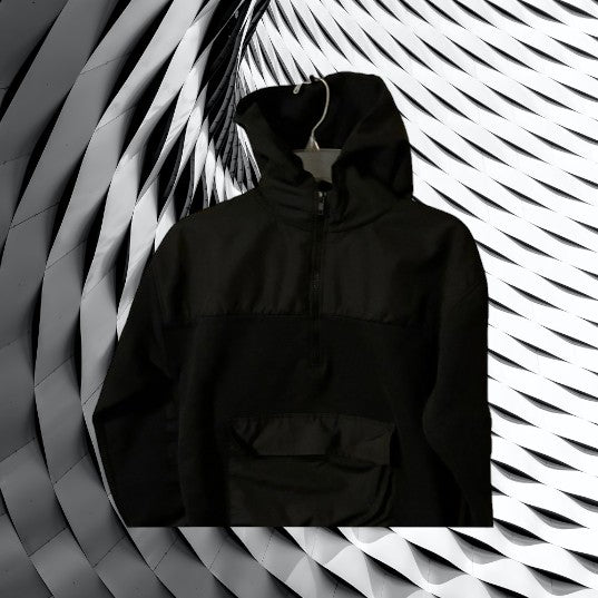 ZARA Black hoodie is both functional and stylish