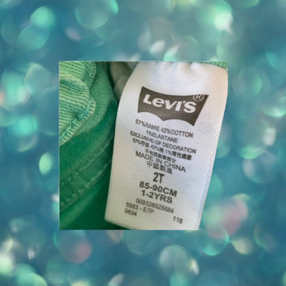 Levi Strauss & Co., dazzling and stylish sequin jean shorts makes a stylish addition to any little girl's wardrobe