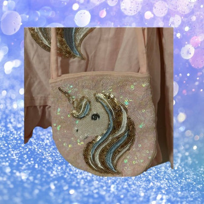 Sequin Unicorn Top with matching Mini Bag