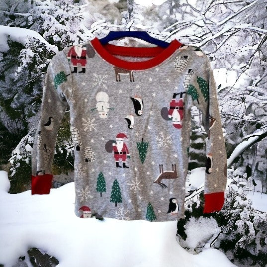 Christmas cotton pajama top features charming holiday designs a perfect choice for a cozy Christmas morning