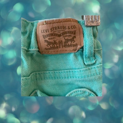 Levi Strauss & Co., dazzling and stylish sequin jean shorts makes a stylish addition to any little girl's wardrobe