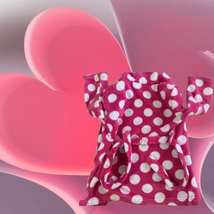 2pc -Disney Polka Dot Bathrobe & Pajama Pants - Perfect for your little Princess!